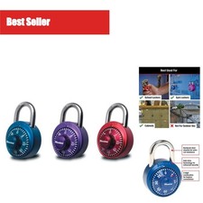 Master Lock 1530DCM Combination Padlock for Gym & School Lockers