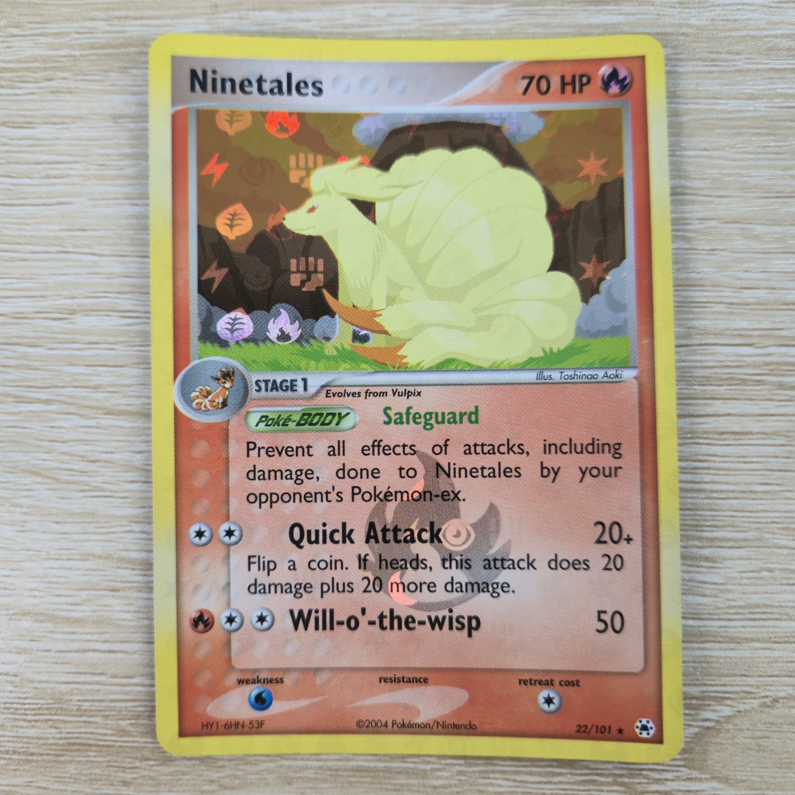 NM NEAR MINT Ninetales EX Hidden Legends 22/101 Reverse Holo Rare Pokemon Card