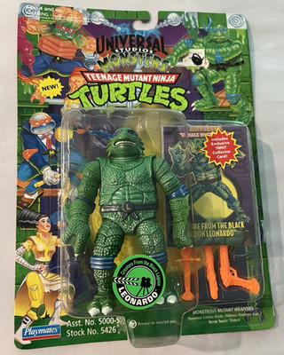 Vintage TMNT Universal Monsters Creature Black Lagoon Leonardo Playmates NEW NIC