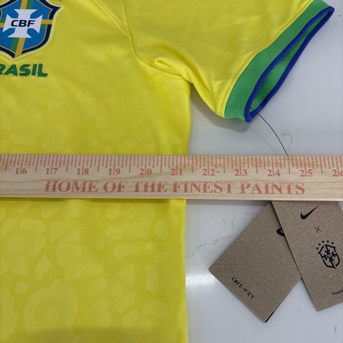 Brazil 22/23 Home Nike Vapor Match Soccer Jersey Men's Size L New DN0680-742 - Picture 10 of 11