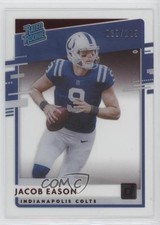 2020 Panini Chronicles Clearly Donruss Rated Rookie Red 39/199 Jacob Eason hn8