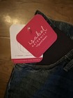 Isabel Maternity Jean MIDI Shorts Expandable Side Panels Size 12 NWT — photo 5