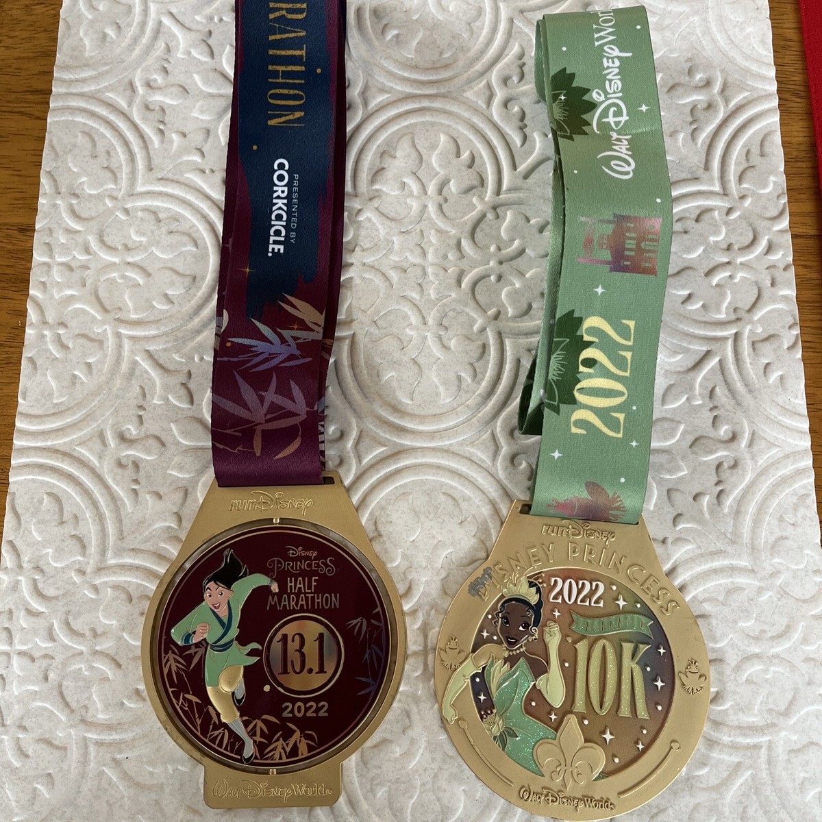 Disney Princess Run 2021 Medals 2021 Disney Marathon Disney