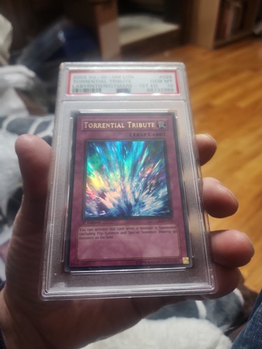 Tarjeta Yugioh Torrential Tribute LON-025 1a Edición PSA 10 GEMA COMO NUEVA Ultra Rara PERFECTA - Imagen 3 de 12