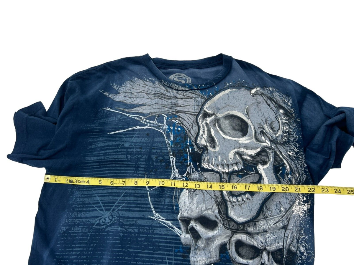 Y2K Sinist3r Sinister Skeleton Skulls Crown All Over Print T Y2K Sinist3r Sinister Skeleton Skulls Crown All Over Print T