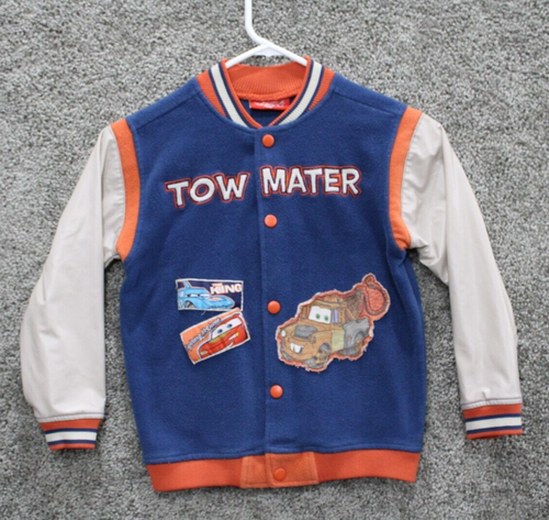 Tow Mater Jacke Jungen Größe 6 Varsity Snap Up Disney Pixar Cars Vintage