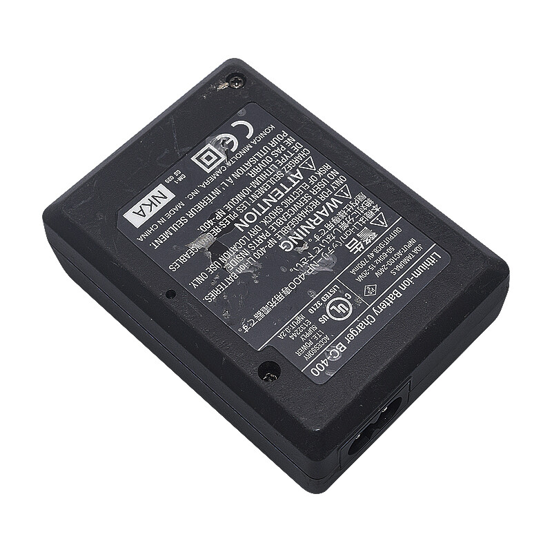 Original Konica Minolta Battery Charger BC-400 Lithium-ion Power Cord