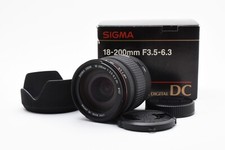  TOP MINT SIGMA ZOOM 18-200mm F3.5-6.3 DC Pentax with box/Q15/2309583