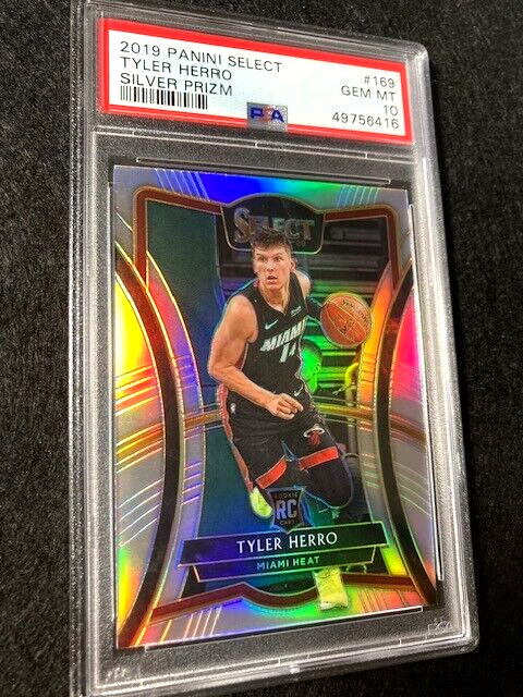 2019 Select Silver Prizm Tyler Herro #169 Rookie RC PSA 10 Miami Heat All Star