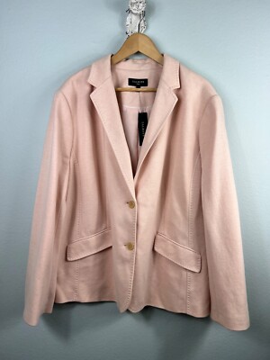 TALBOTS WOMAN Size 24W Blazer Aberdeen Piqué Knit Professional Career