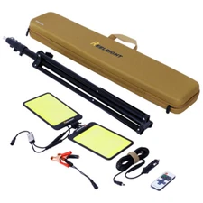 2024 New Dual-head Led Work Light Set 11200 Lumen with Tripod Stand Remote