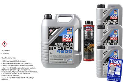 8L Liqui Moly Top Tec 4600 5W-30 Motoröl Öl-Schlamm-Spülung Motorreiniger