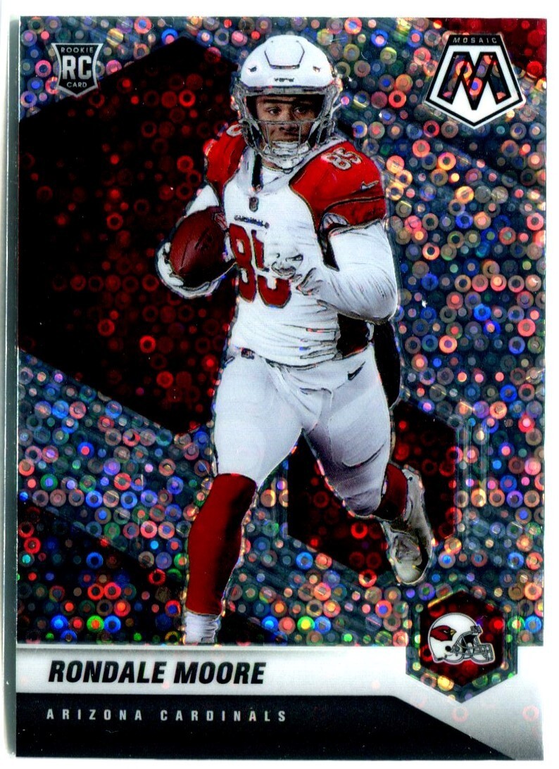 RONDALE MOORE 2021 Panini Mosaic No Huddle DISCO PRIZM Football RC #317