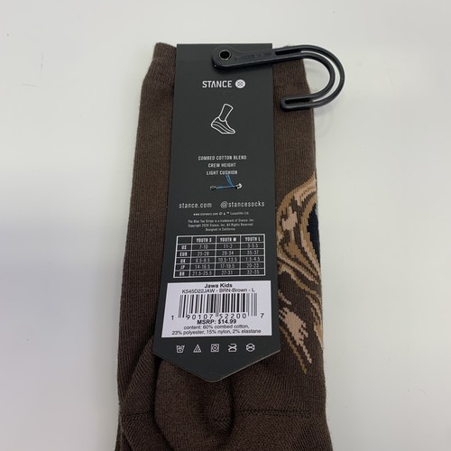 Stance Kids Brown Crew Cotton Cushion Star Wars Jawa Kids Casual Socks L 3-5.5 - Picture 5 of 5