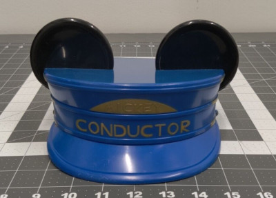 Vintage Disney Mickey Mouse Ears Train Conductor Hard Shell Hat 42173