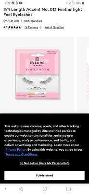 Eylure 3/4 Length No. 013 Featherlight  Reusable Lashes With Glue