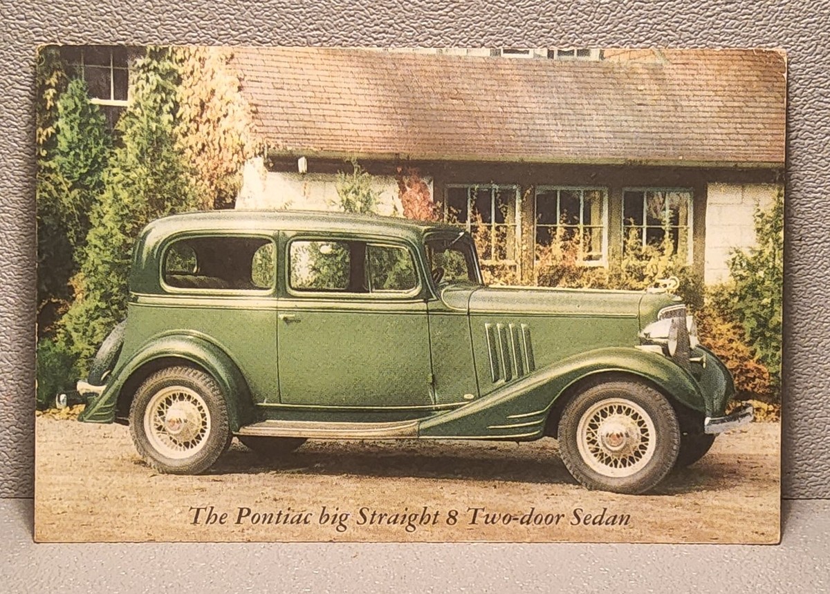 1933 Photo Trading Card - 1933 Pontiac Big Straight Eight, 2 Door
