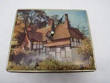 Edward Sharp & Sons Vintage Toffee Tin Hinged Lid Candy Box Clock Repurposed