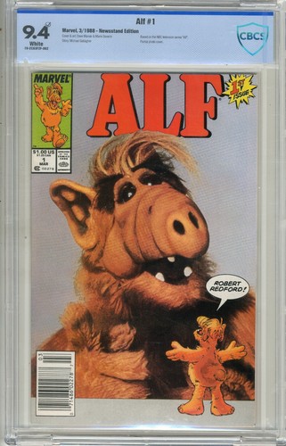 Alf  #1  CBCS  9.4  NM   White pgs 3/88  Newsstand Edition  Based on the NBC tel