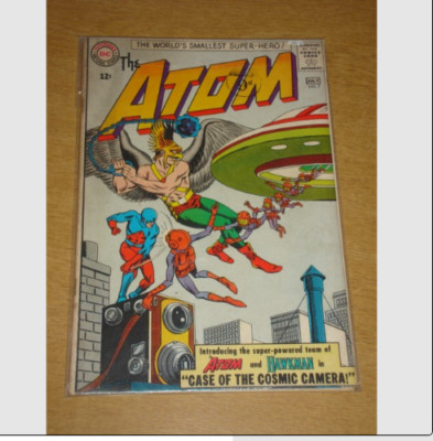 ATOM #7 VG+ (4.5) DC COMICS FIRST HAWKMAN TEAM UP JUNE 1963 **