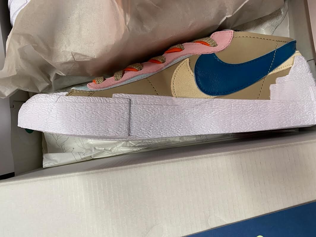 SALE NIKE KAWS SACAI REED ORANGE TEAL PINK BLAZER LOW SHOES NEW NIB M 10.5  W 12 thumbnail 6