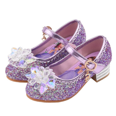Little GIRLS Lavender Sparkle Shoe Slippers sz 5-8 NEW