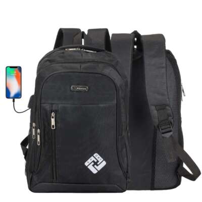 17'' Large Laptop Backpack Waterproof For Business Travel w/ USB Charge Port