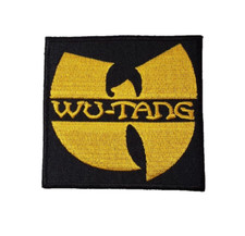 Wu-Tang Clan Patch, Wu-Tang Clan Iron On Embroidered Black  Yellow