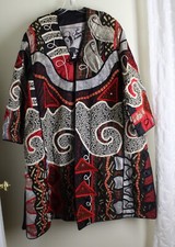 Amazing! Judith Roberts Sz L M Xl Art-to-wear Patchwork Ooak Artist Coat Jacket