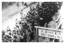 CONFEDERATE CIVIL WAR SOLDIERS MARCHING THROUGH FREDRICK MARYLAND 4X6 PHOTO