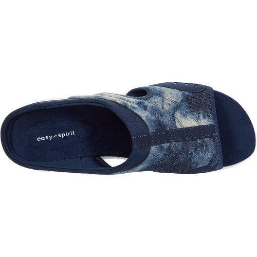 Easy Spirit Womens Casual Traciee 7 Flats Slide Sandals Blue Size 8.5M NIB - 第 6/8 張圖片