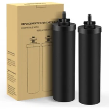 2 Black for Berkey BB9-2 Replacement Water Filters Big Travel Royal Imperial Cro