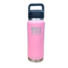 26oz Pink Stainless Steel Chug Double Wall Hope Healthcare Gifts Laser Etched