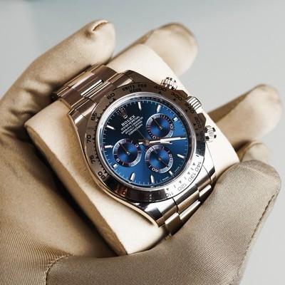 Rolex Daytona White Gold Blue Dial 126509 John Mayer Full Set 2025 Full Links!