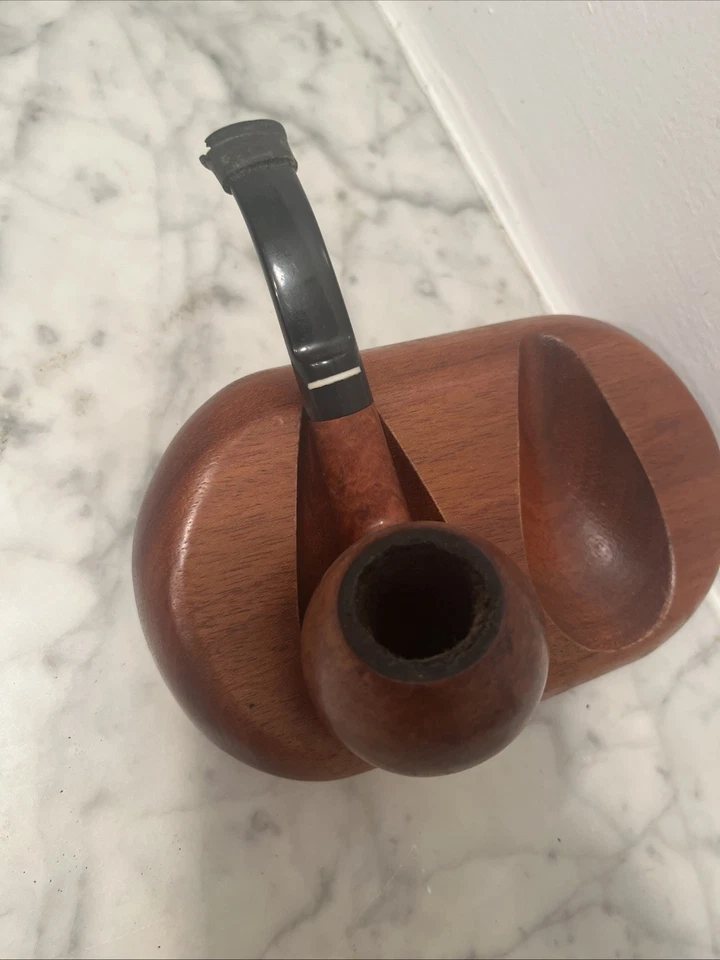 DON CARLOS FLAME GRAIN BENT Apple FREEHAND ITALIAN Estate Pipe - Hand Made - Image 4 of 4