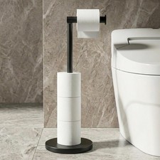 Extra Weighted Base Toilet Paper Holder Stand - SUS304 Rust Proof Standing