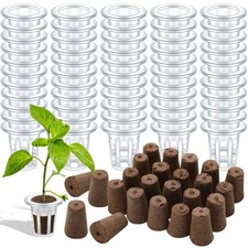 Ziliny 200 Pcs Grow Sponges Pods Kit Includes 100 Grow Sponges 100 Root Plant 0.22 per gallon