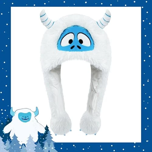 Sombrero de Peluche Animal con Orejeras,Novedad Regalos de Navidad y Cumpleaños para Blanco Foto 2 de 4