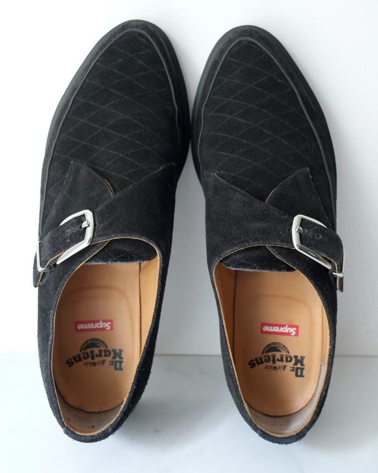 Dr Martens X Supreme – Rousden II Black Suede Creeper – UK 9 – US 10M Good Used - Image 3 of 4