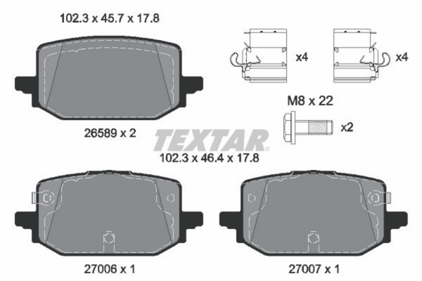 Bremsbelagsatz Scheibenbremse Hinterachse FüR Nissan Renault Qashqai III-image