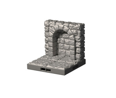 Dragonlock Alkoven | Fat Dragon Games Dungeon Terrain | 3D gedruckte Wandnische