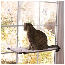 Window Lounger Cat Window Perch for Large Cats, Sturdy Kitty Sill Window Hamm...