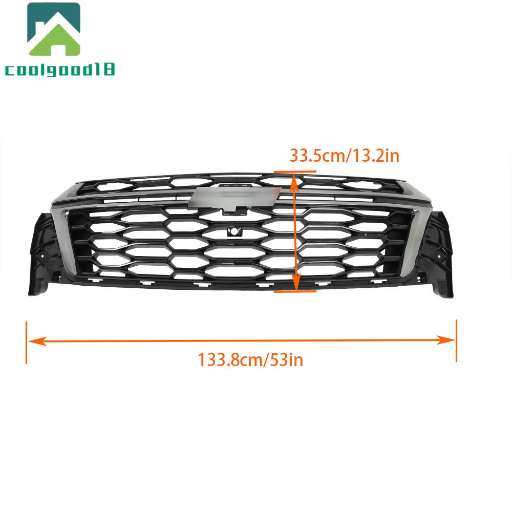 Horizontal Billet Style Front Upper Bumper Fit For Chevrolet Traverse 2022-2023