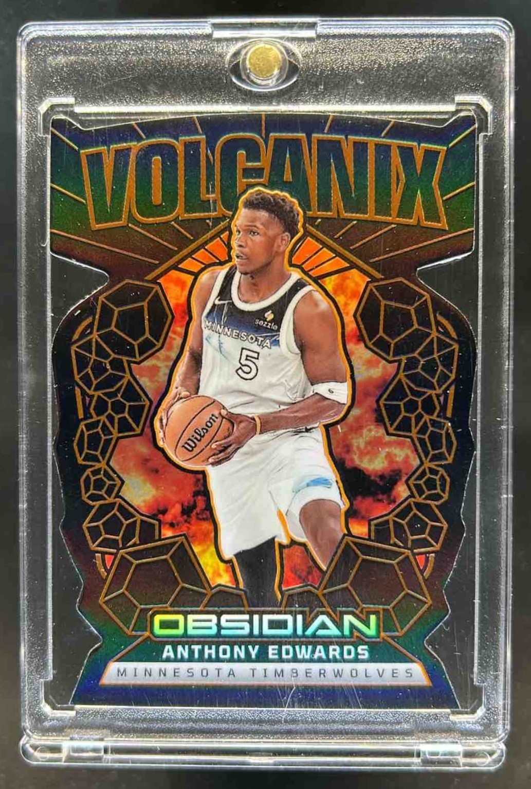 2024-25 Obsidian Anthony Edwards Volcanix #4 Timberwolves