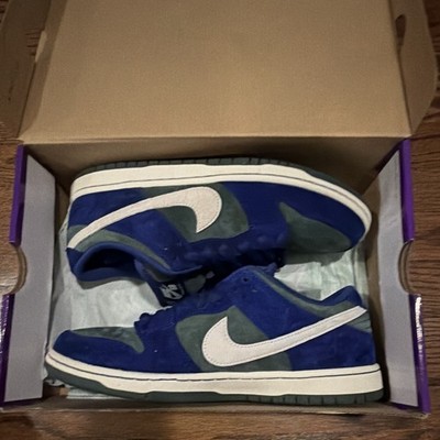 Nike SB Dunk Low Pro Deep Royal Blue Skateboarding Shoes US Size 10.5 Preowned 
