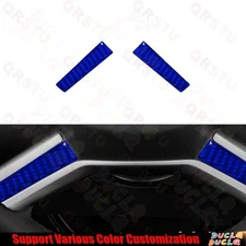Blue 2Pcs Steering Wheel Frame Trim Decor Cover For Mercedes R-Class 2009-2012