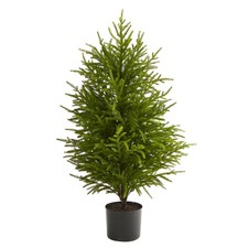 Nearly Natural 40-in Norfolk Island Pine Natural Look Artificial Tree