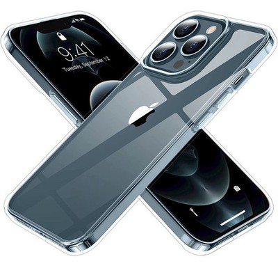 iPhone 13 Pro Max Clear Case Slim Shockproof Crystal Protective Cover 6.7'' TPU