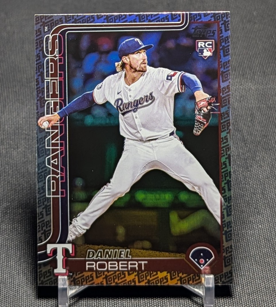 Daniel Robert Fanatics Logo Foil Rookie RC 2025 Topps Update Card #US304 Rangers