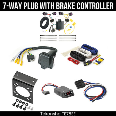 Tekonsha 7-Way Wiring Kit + Brake Control For 14-25 Ram ProMaster 1500 2500 3500